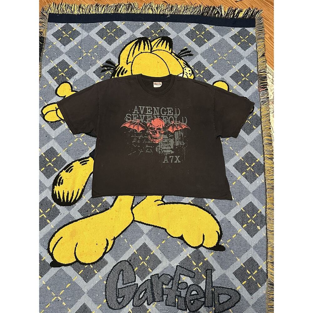 Vintage Avenged Sevenfold Skull Rock T-shirt